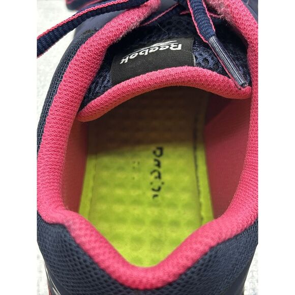 Reebok Sublite Alloy Toe Work Shoes Men's 11 Women's 12 Navy With Pink Trim - Picture 11 of 16